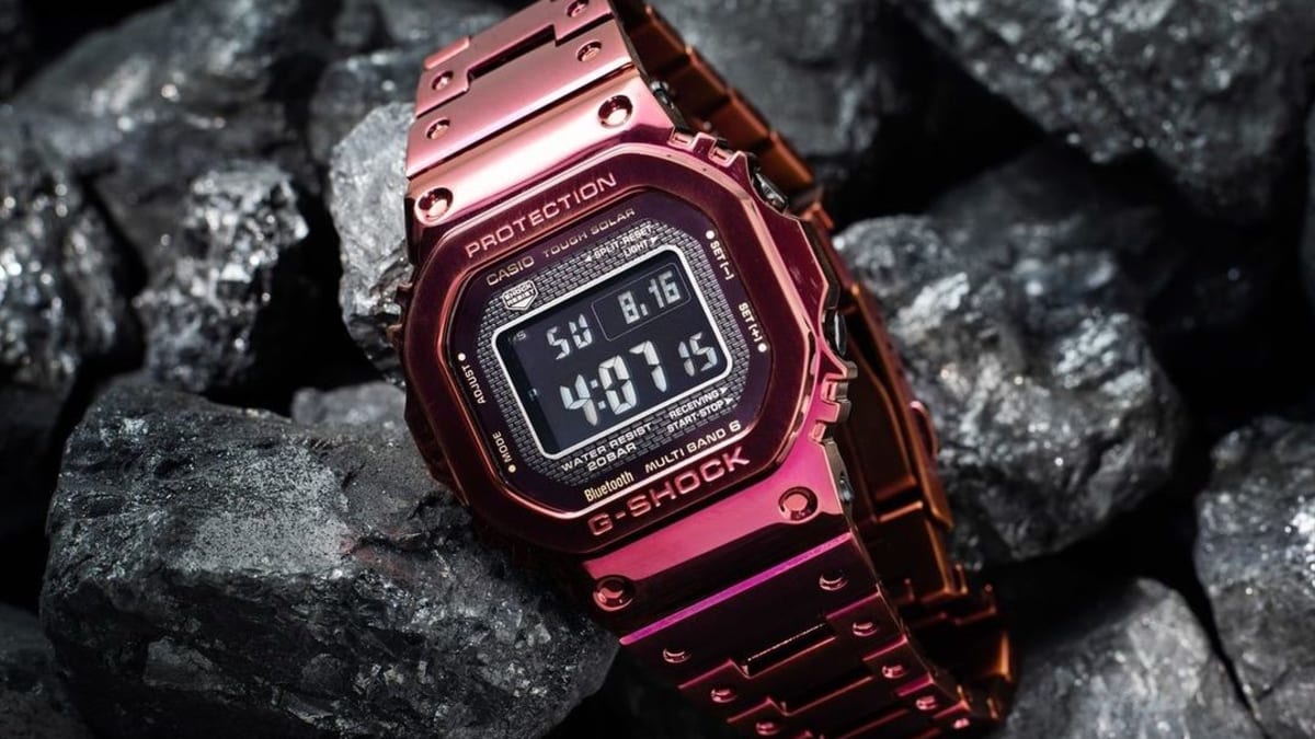 G Shock Reveals A New Version Of The Full Metal 5000 With A Red Finish Acquire