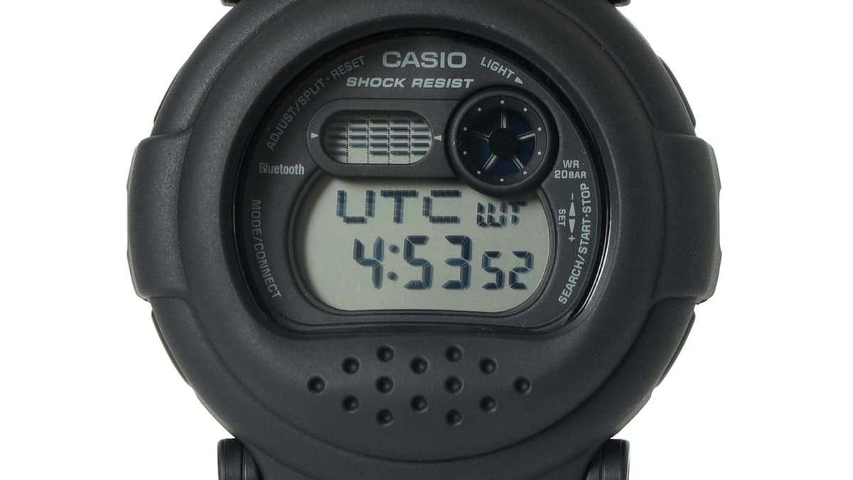 Beams gets an all-black version of the Casio G-Shock G-B001 