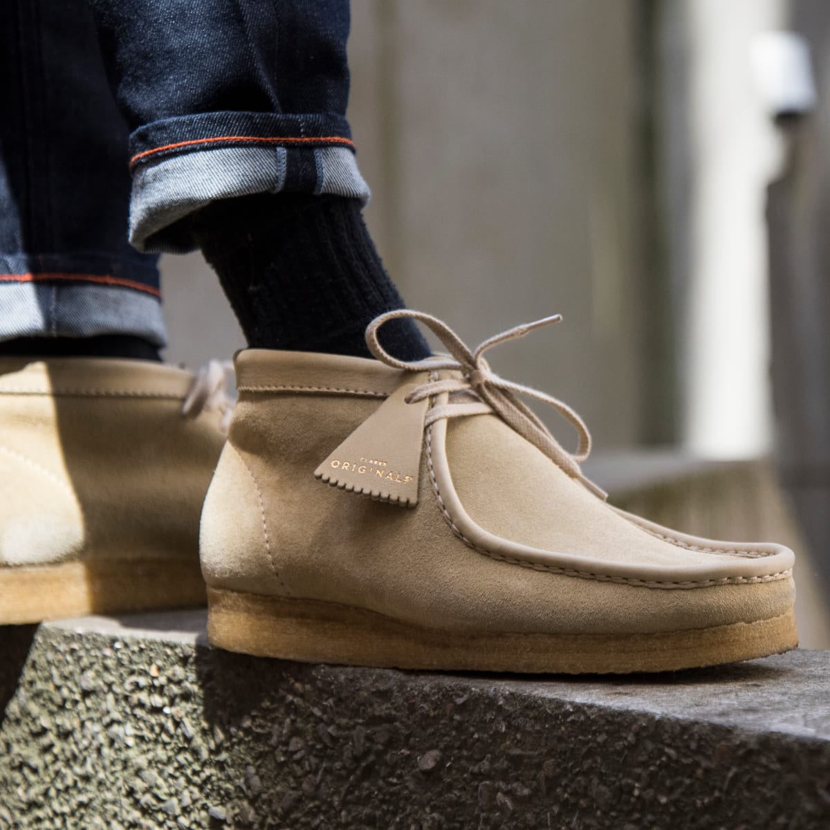 wallabee style boots