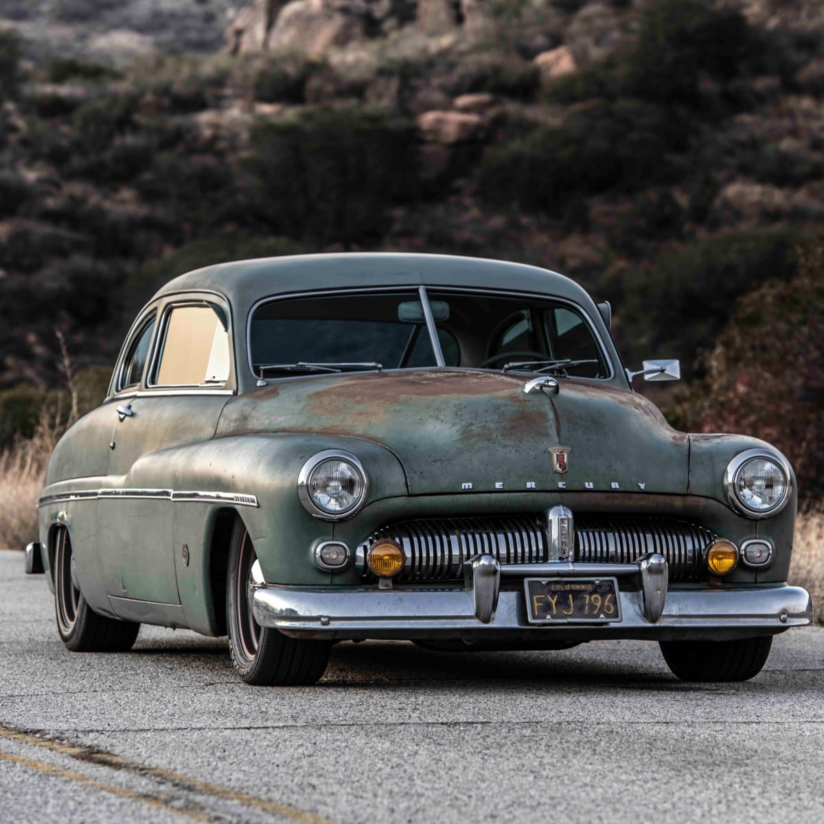Icon's latest Derelict is an all-electric 1949 Mercury Coupe - Acquire