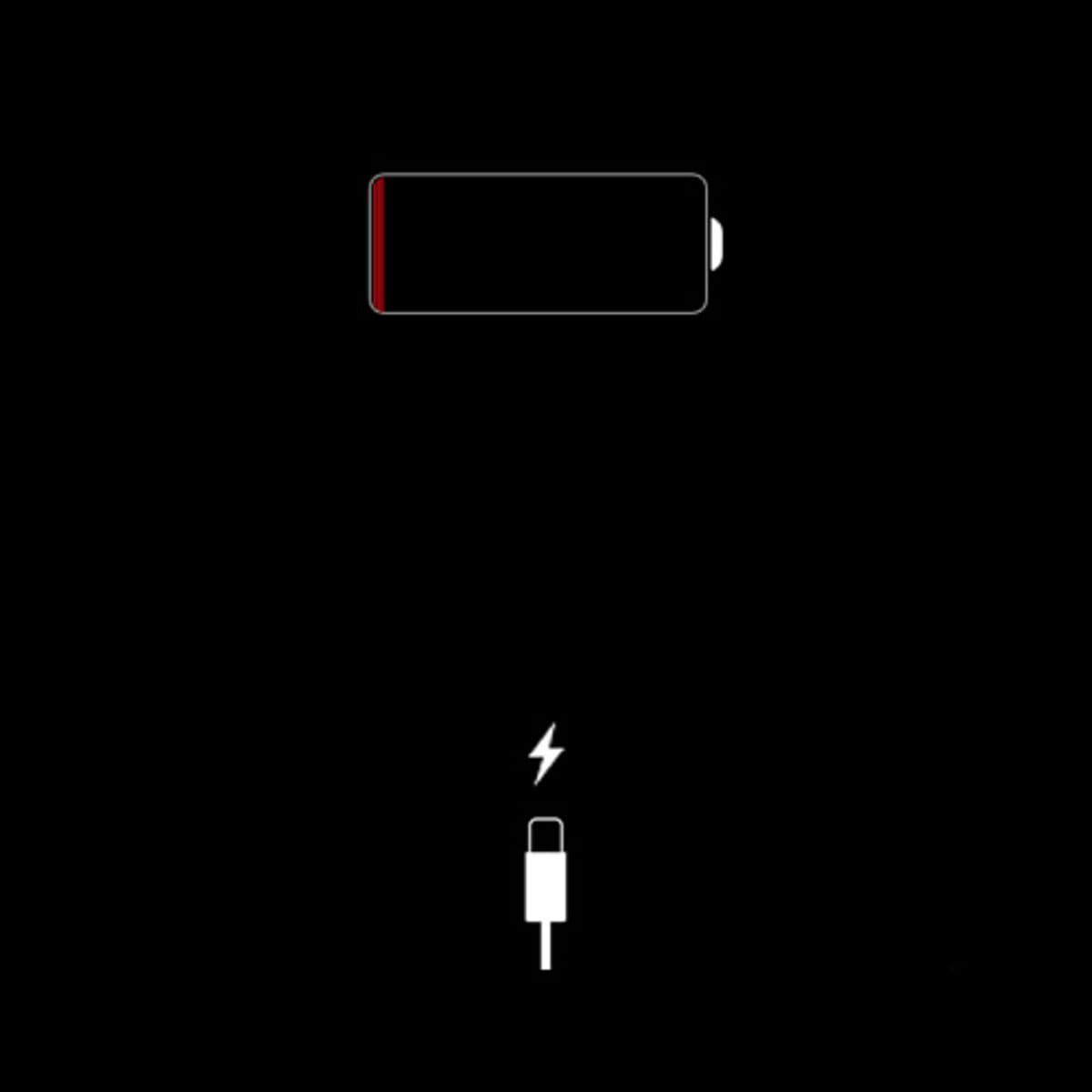 Разряженная батарея iphone