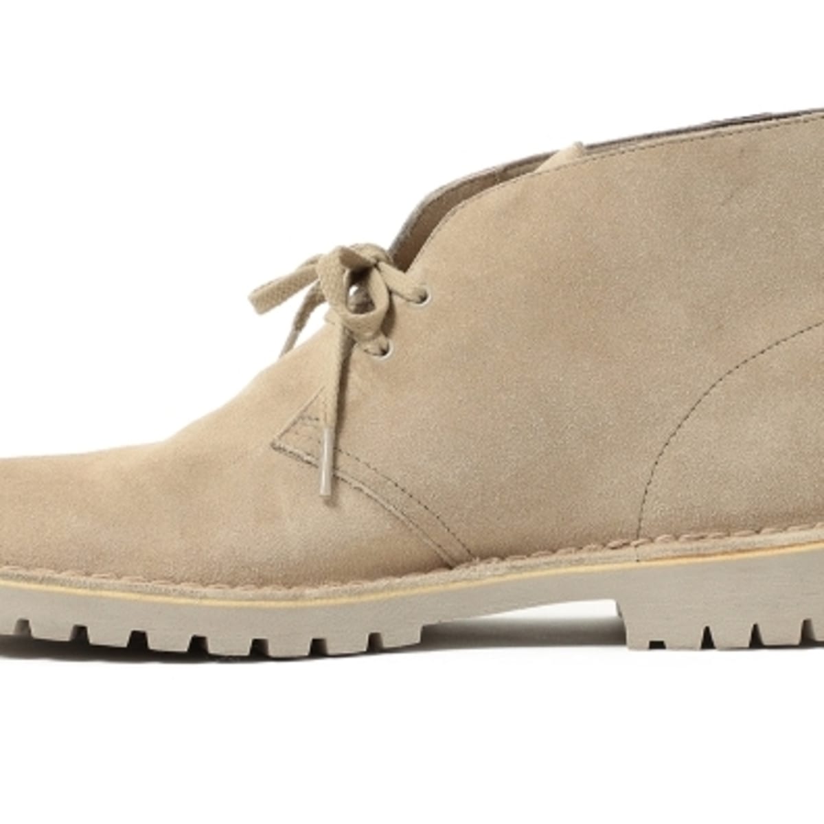 Beams upgrades the Clarks Desert Boot with rugged soles and Gore