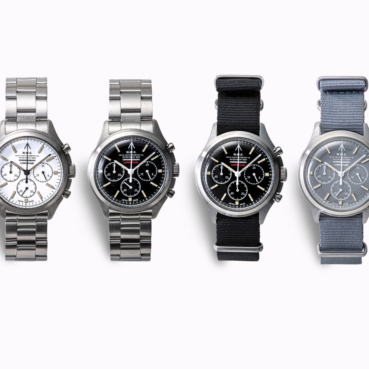 Naval Watch and Lowercase release their new chronograph collection