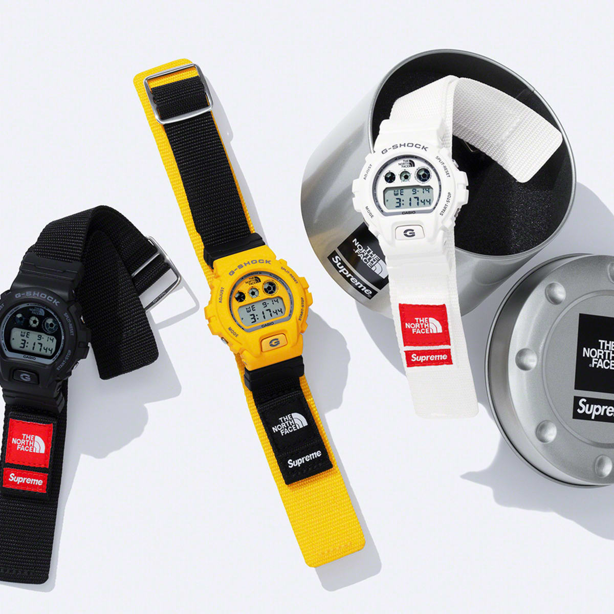 Supreme and the North Face preview their special edition G-Shock 