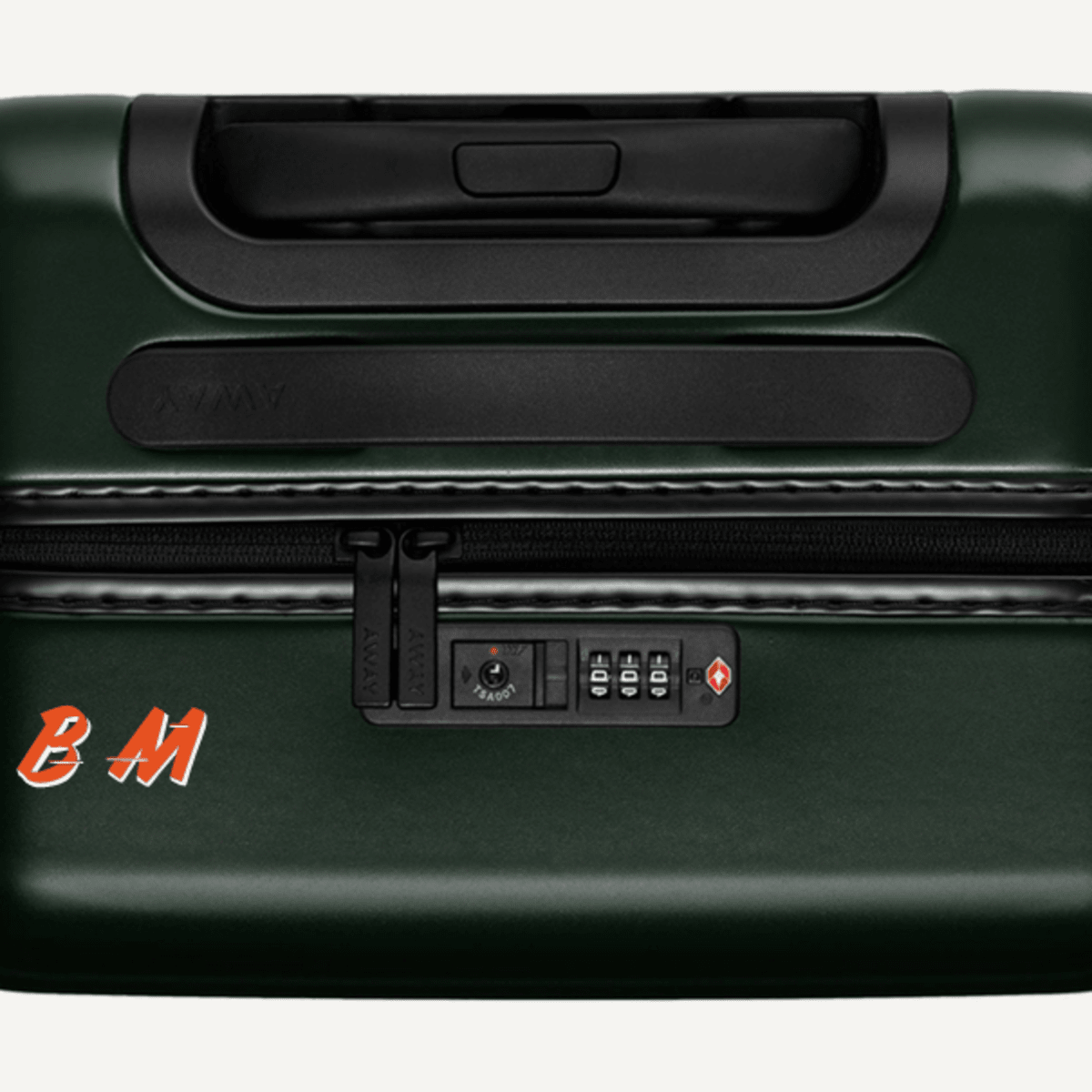 Away luggage online monogram