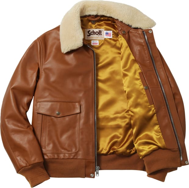 supreme schott leather harrington jacket - citiestogether.org
