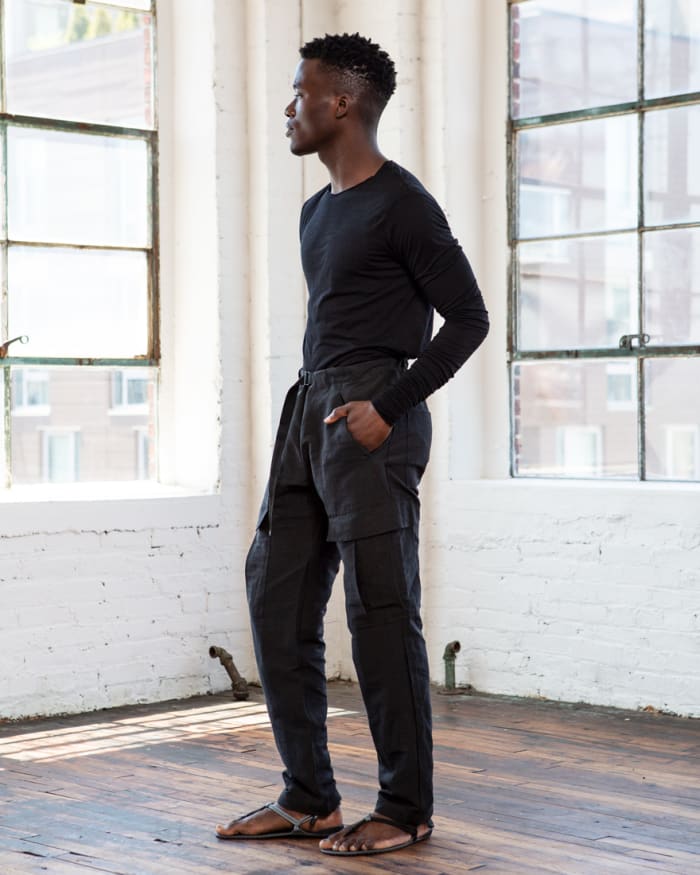 outlier injected linen pants review