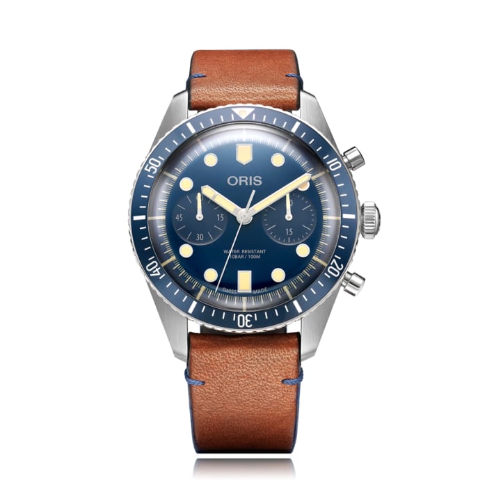 Oris' Divers Sixty-Five Chronograph joins the Bucherer Blue Editions ...