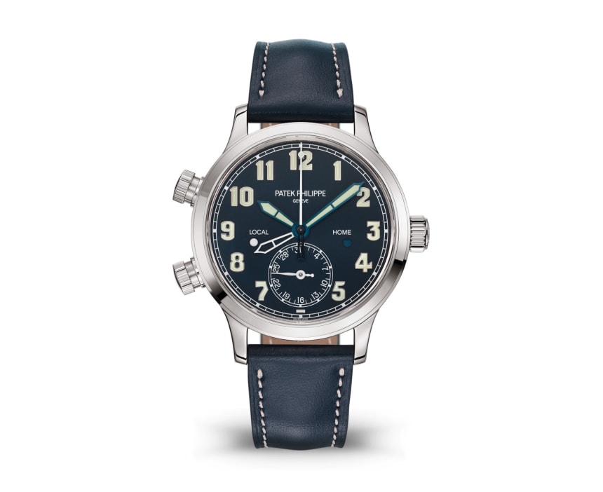 Patek's new Calatrava Pilot Travel Time gets a new white gold option ...