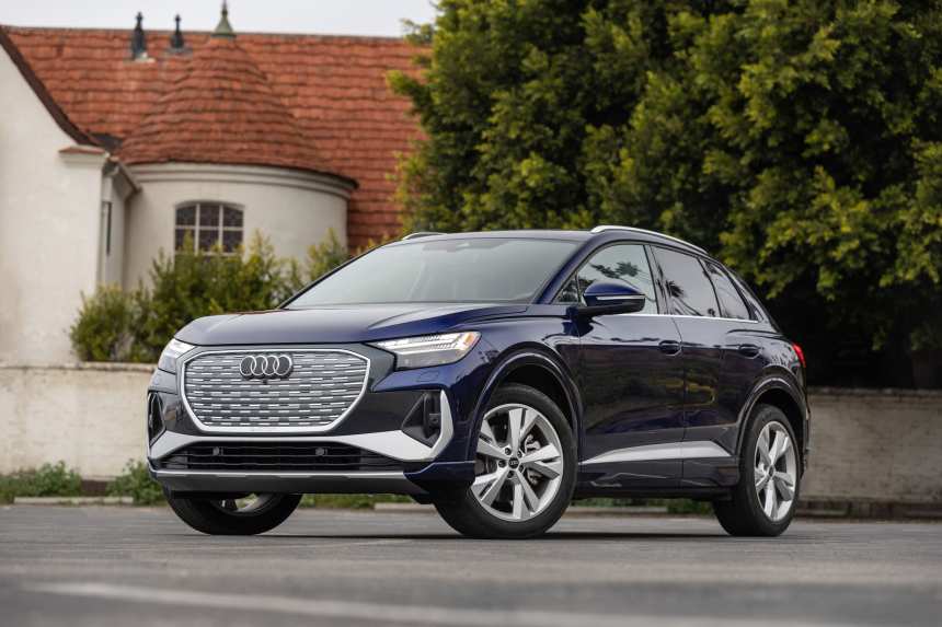 Audi's refreshed Q4 55 etron offers up improved performance and