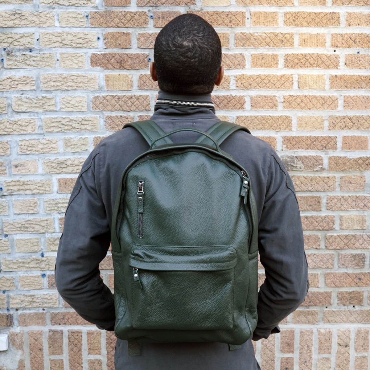 Epaulet's Bergen Backpack serves up a heavy dose of grainy cowhide ...