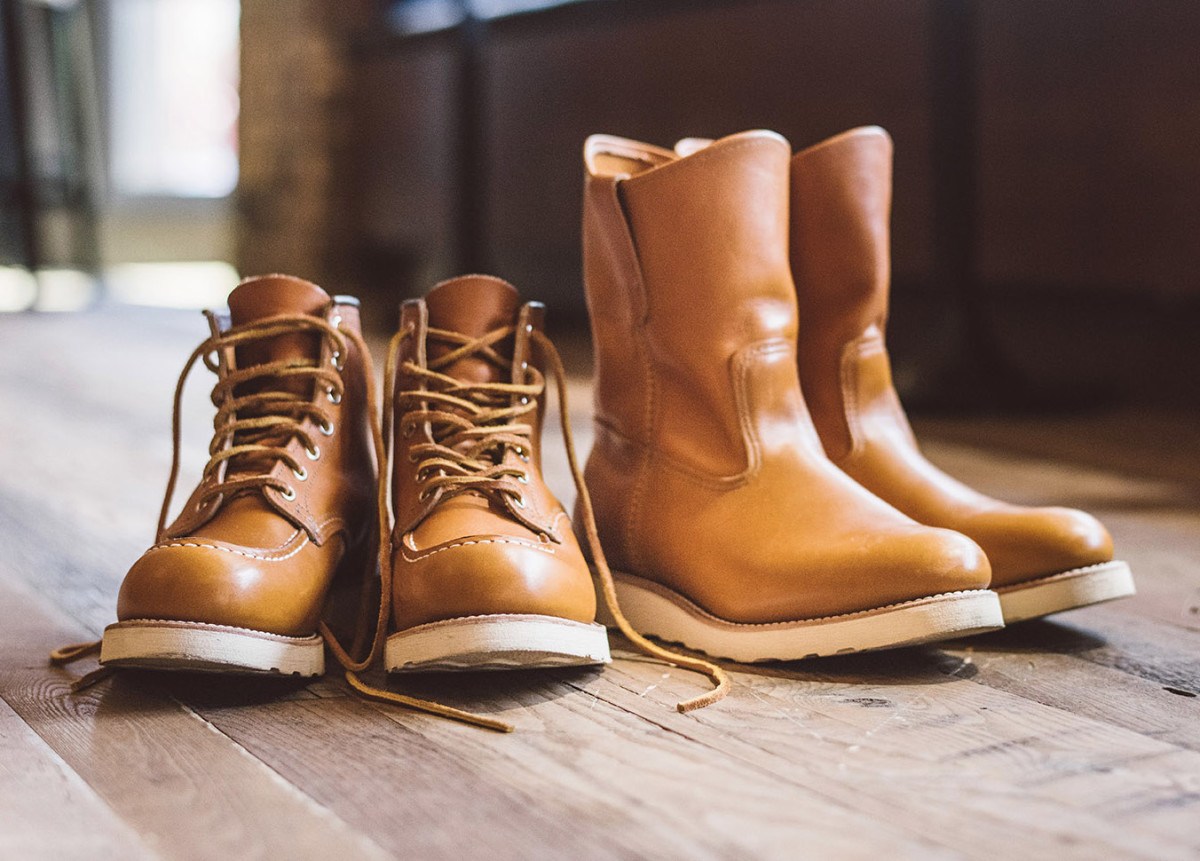 Red Wing Heritage releases a limited edition Irish Setter Moc in Gold ...