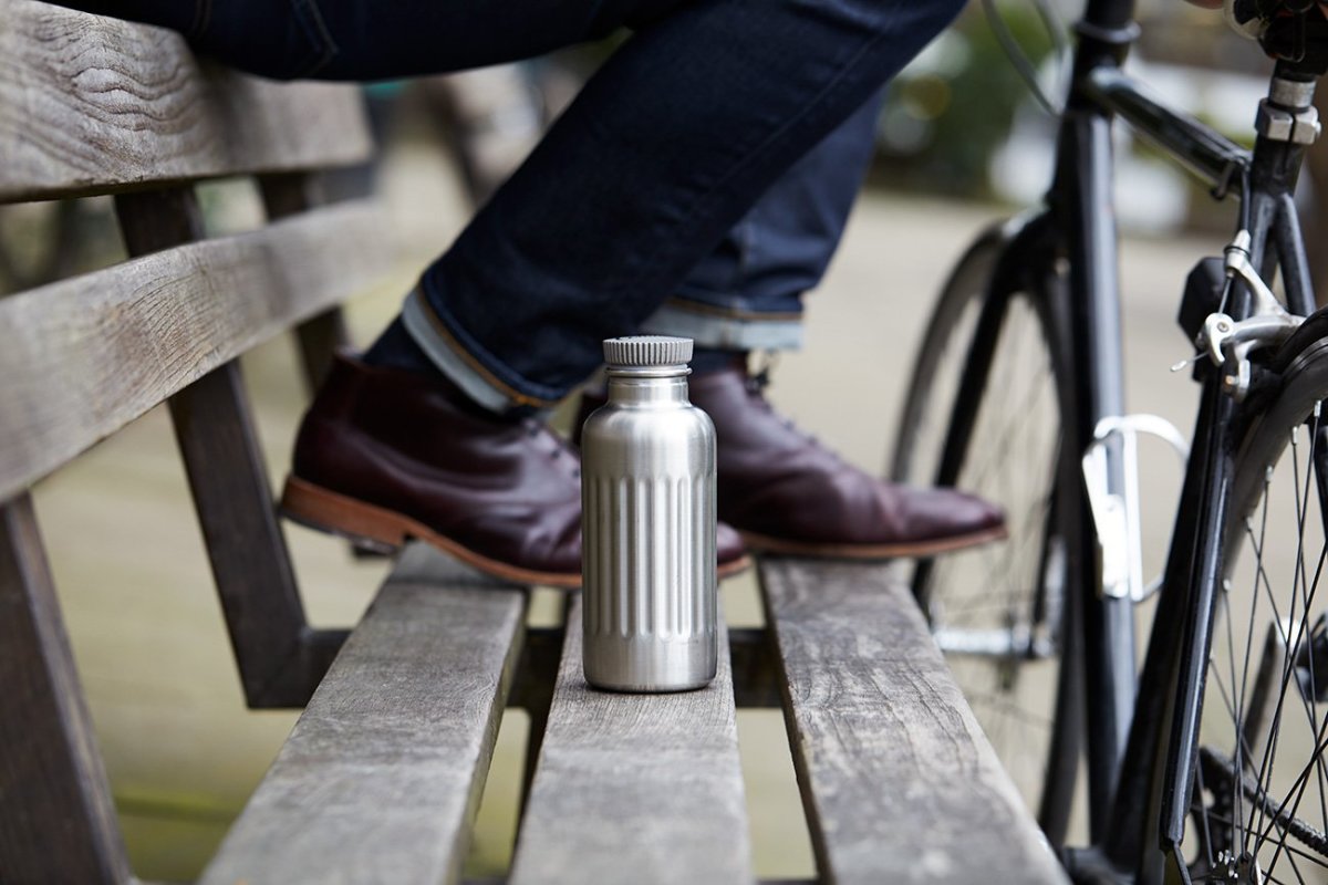 vintage bicycle water bottle