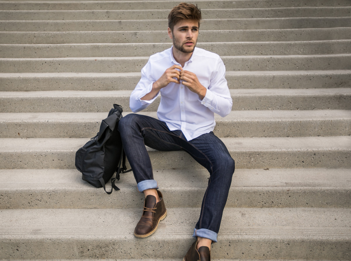 Duer first button down is a technical and travel-ready essential - Acquire