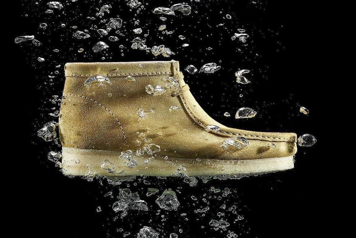 clarks suede water resistant boots