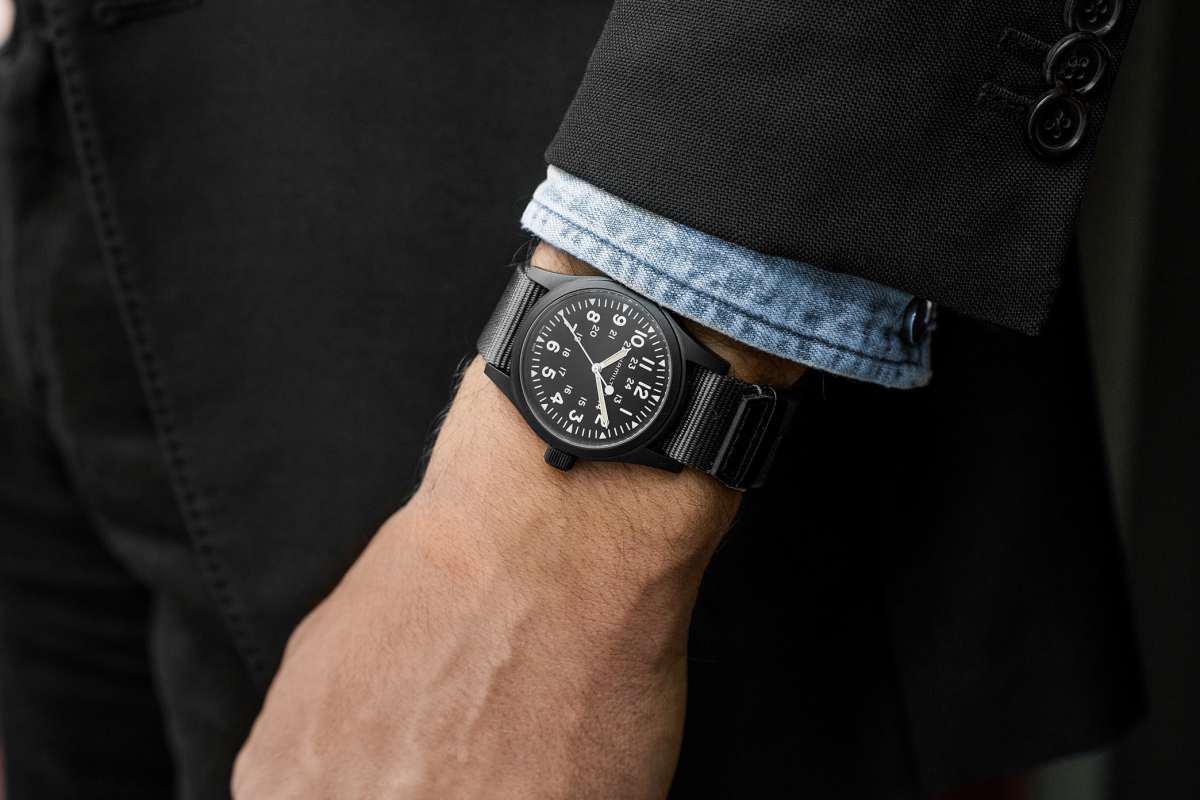 Hamilton releases the Khaki Field Mechanical in a new Black PVD