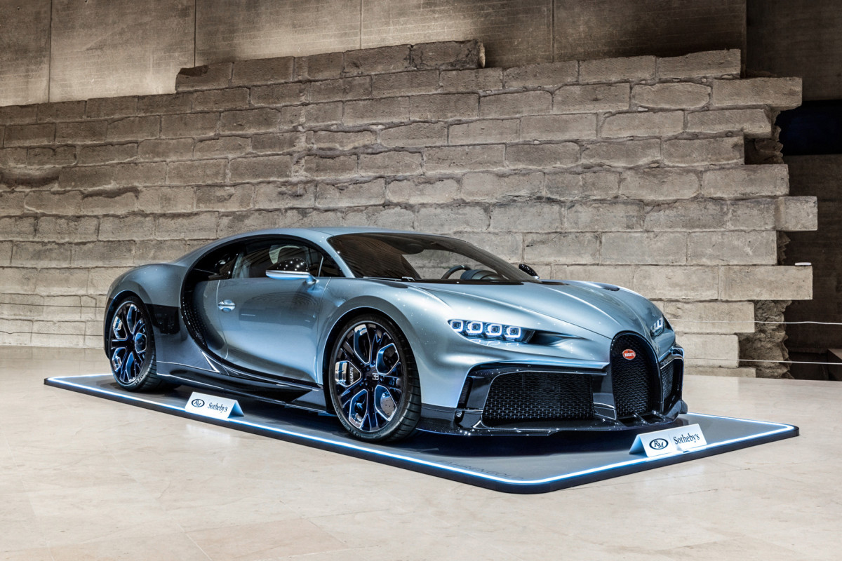 The Bugatti Chiron Profilée set the world record for a new car sold at
