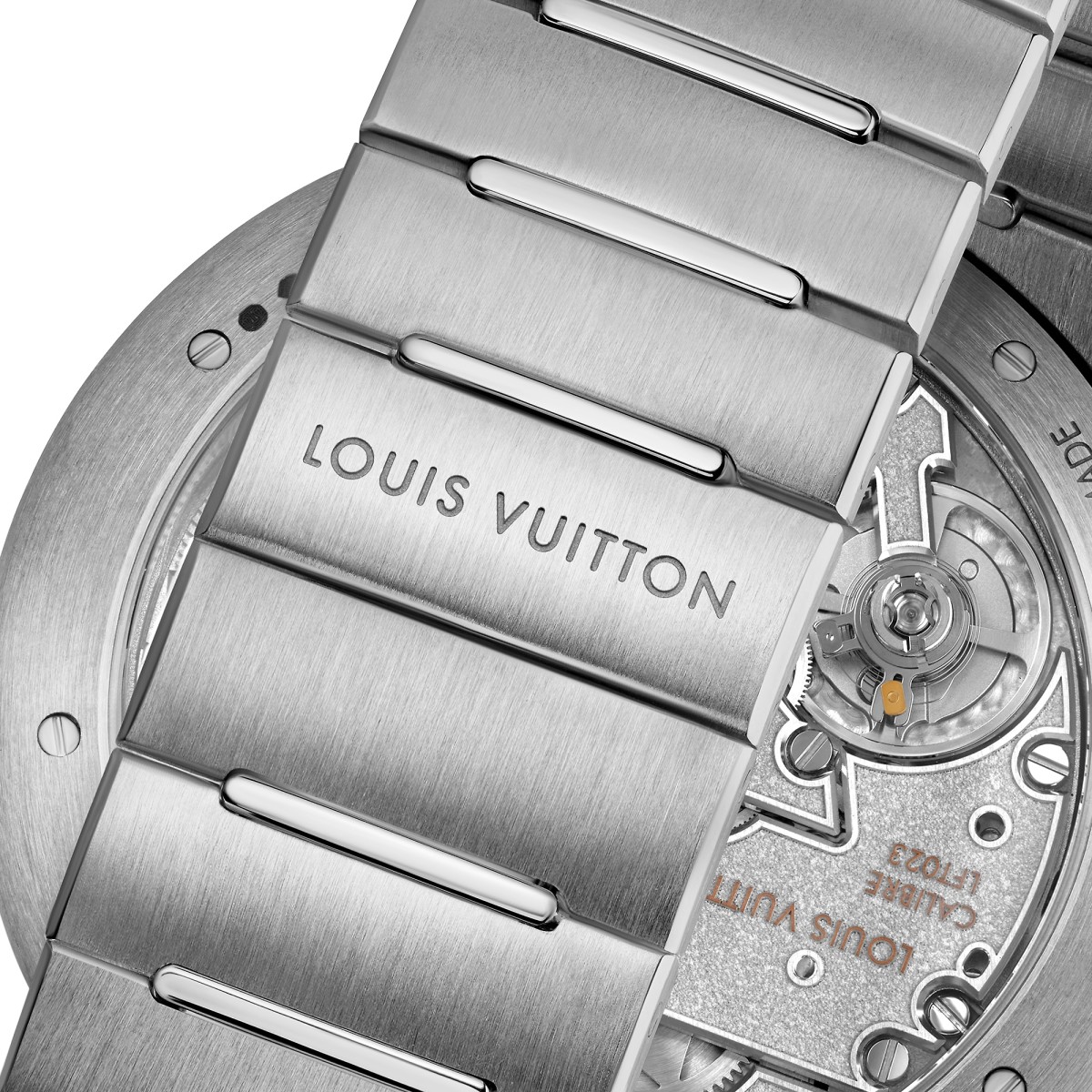 Watch Louis Vuitton Tambour Twin Chrono  Tambour White Gold - Alligator  Bracelet