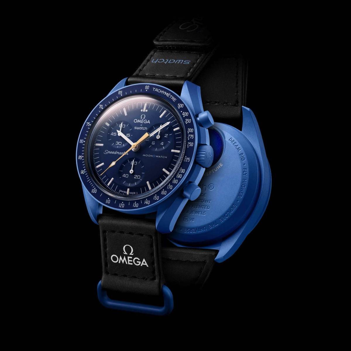 Swatch and Omega's Mission to Neptune Moonswatch gets a Moonshine